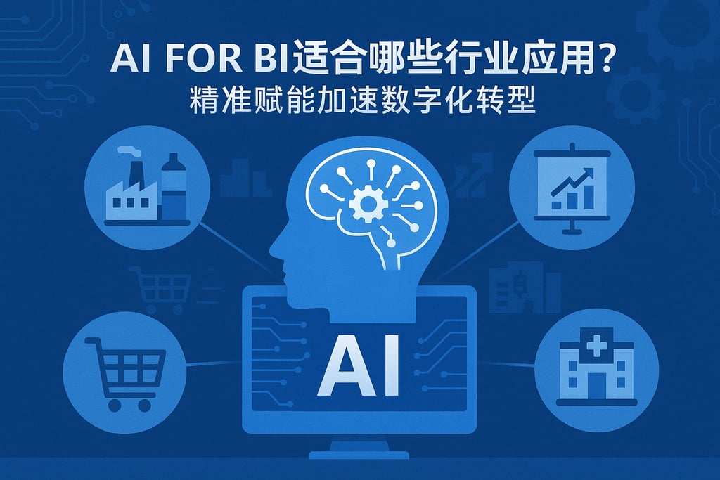 AI For BI适合哪些行业应用？精准赋能加速数字化转型